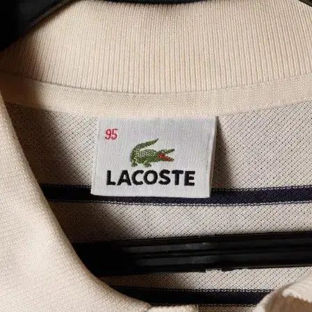[BUNJANG] Lacoste Striped Polo Shirt / [L] 라코스테 스트라이프 카라티