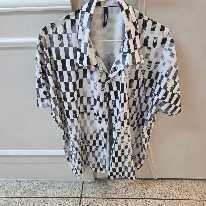 [BUNJANG] System Homme Checkered Pattern Short Sleeve Shirt / 시스템 시원한 셔츠 105-110