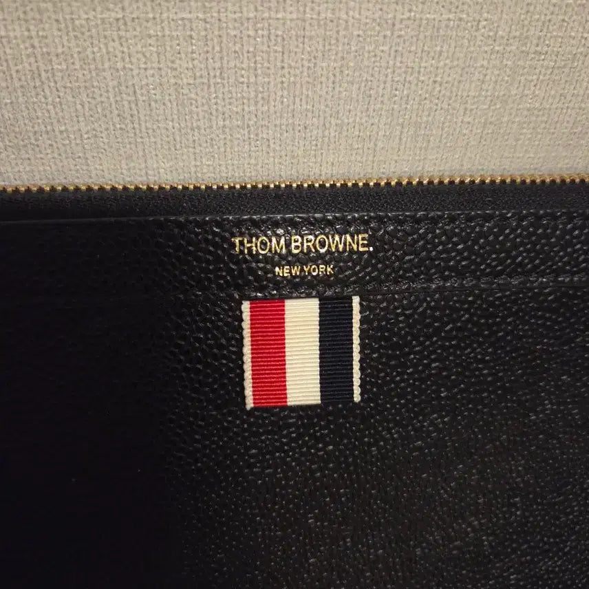 [BUNJANG] Thom Browne Black Leather Clutch Bag / 톰브라운 클러치백