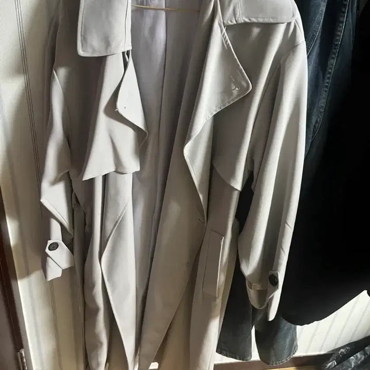 [BUNJANG] SCENT Trench Coat Light Beige / SCENT 트렌치 코트 라이트 베이지
