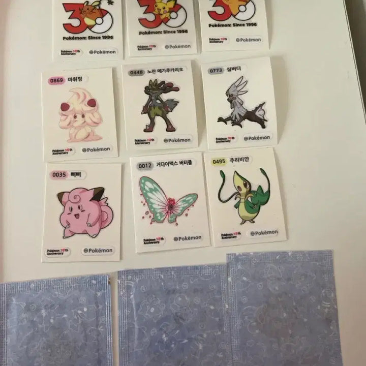 [BUNJANG] Pokemon 30th Anniversary Sticker Collection / 포켓몬 30주년 띠부씰