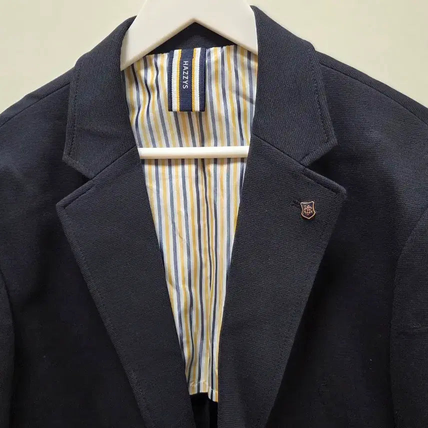 [BUNJANG] Hazzys Navy Blazer Jacket Cotton Nylon Blend / 헤지스 네이비 블레이저 자켓