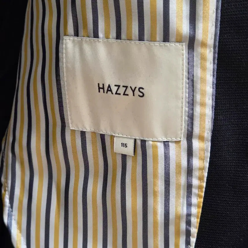 [BUNJANG] Hazzys Navy Blazer Jacket Cotton Nylon Blend / 헤지스 네이비 블레이저 자켓