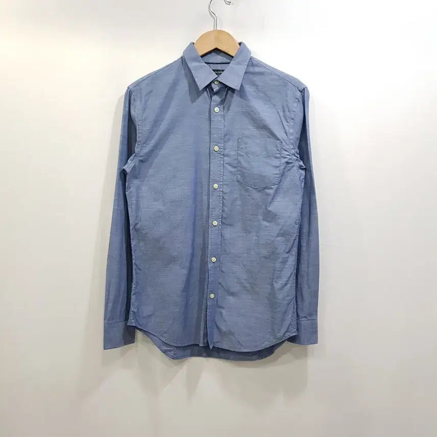 [BUNJANG] Vintage Solid Plain Classic Long Sleeve Shirt (Men&