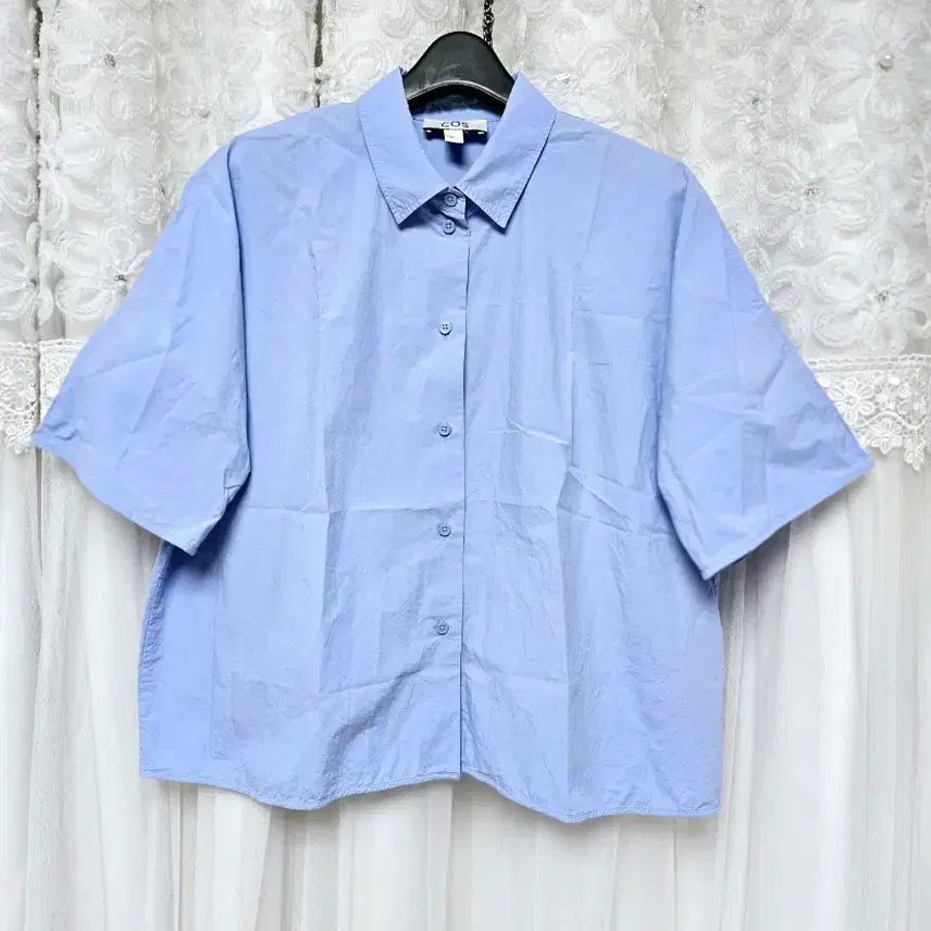 [SOLD OUT] COS 코스 반팔 셔츠 하늘색