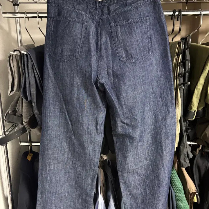 [BUNJANG] First Floor Linen Denim Trousers / 50) 새것 퍼스트플로어 리넨 데님 트라우저