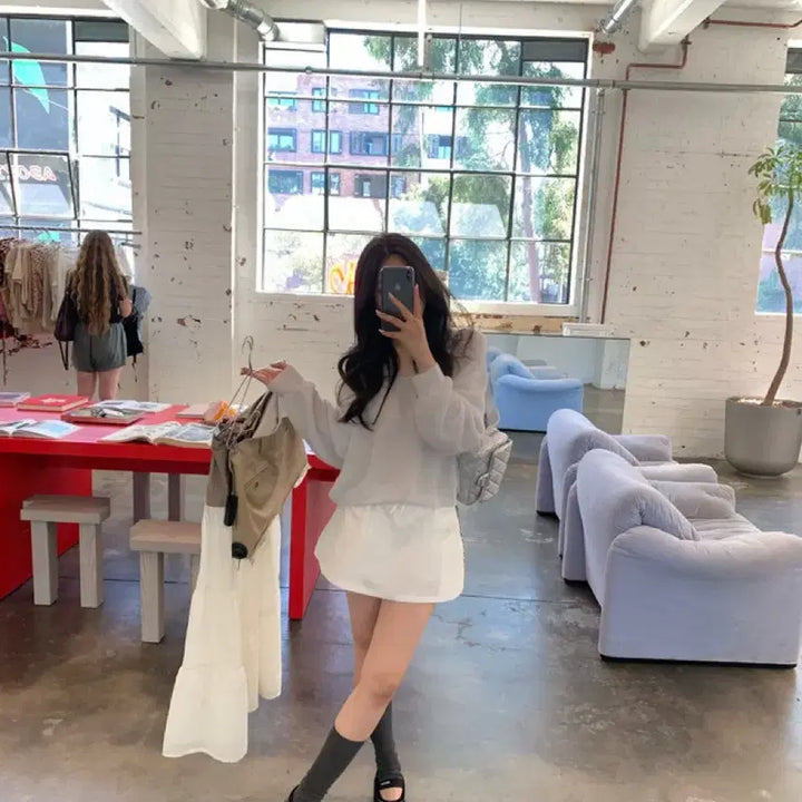[BUNJANG] Onedmin Bending Skirt Pants Ivory / 새상품) 온드민 밴딩 스커트 팬츠 아이보리