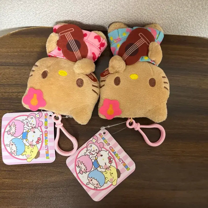 [BUNJANG] Sanrio Hello Kitty Keyring Set / Set 2종 산리오 헬로키티 키링 세트 하와이 태닝키티 인형 뽑기