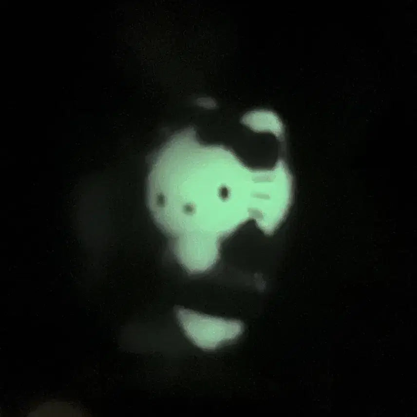 [BUNJANG] Glow-in-the-dark Classic Angel Kitty Keyring Strap Figure / 야광 키티 고전 엔젤 키링 스트랩 피규어