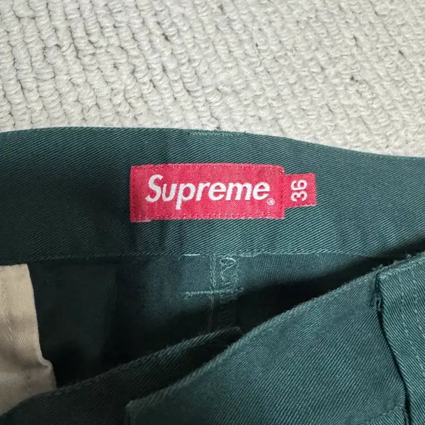 [BUNJANG] Supreme Work Pants Dark Green / 슈프림 워크팬츠 다크그린