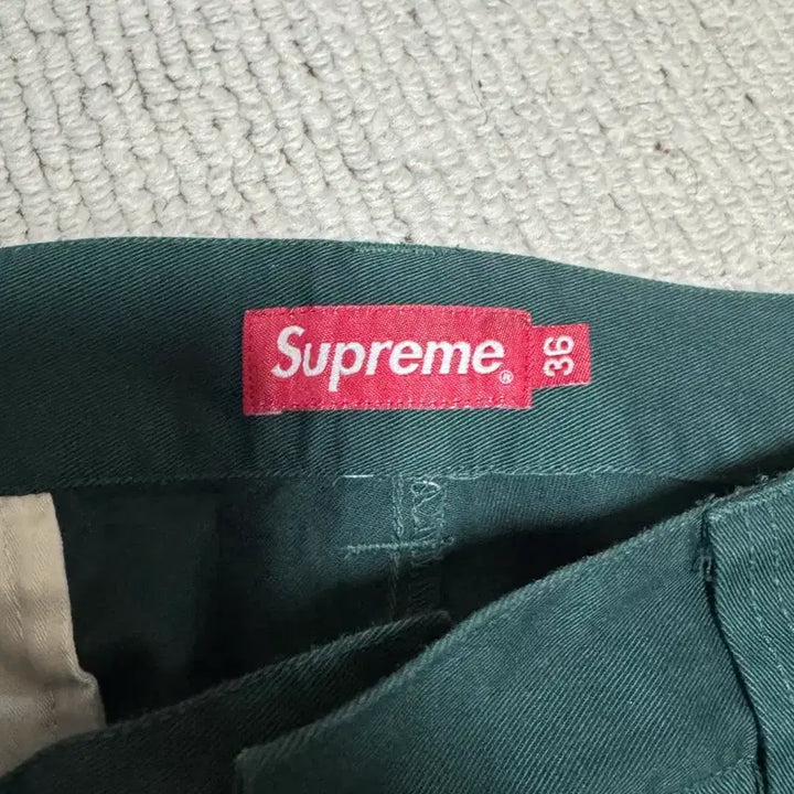 [BUNJANG] Supreme Work Pants Dark Green / 슈프림 워크팬츠 다크그린