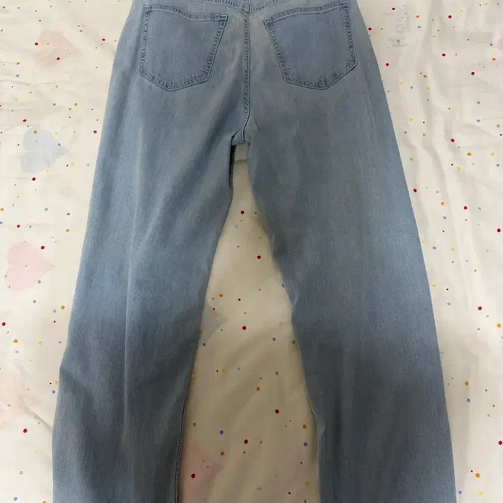 [BUNJANG] Spao Light Blue Wide Denim Pants / 스파오 경량 라이트블루 와이드 데님 팬츠