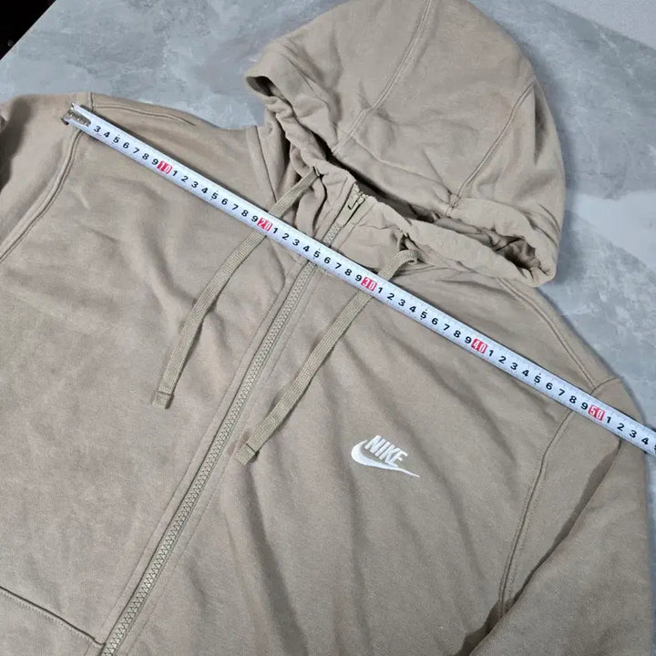 [BUNJANG] Nike Beige Hooded Zip-up Jacket / 나이키 후드집업 베이지