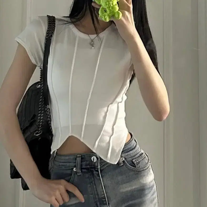 [BUNJANG] Newerlin Nikki Top White / 뉴얼린 니키탑 화이트