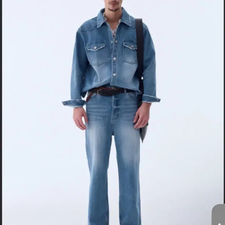 [SOLD OUT] (구매) 렉토 23ss 오가닉 데님셔츠 L (구매)