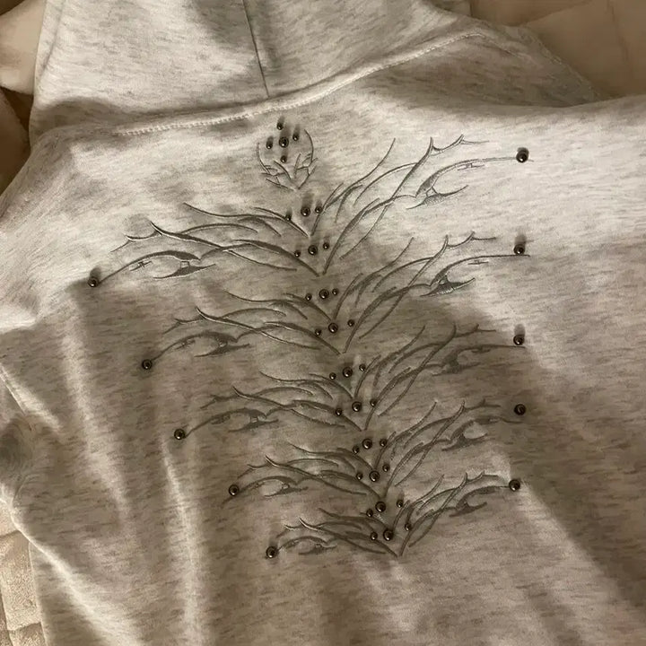 [BUNJANG] Header Pattern Hoodie / 헤더 무늬 후드티
