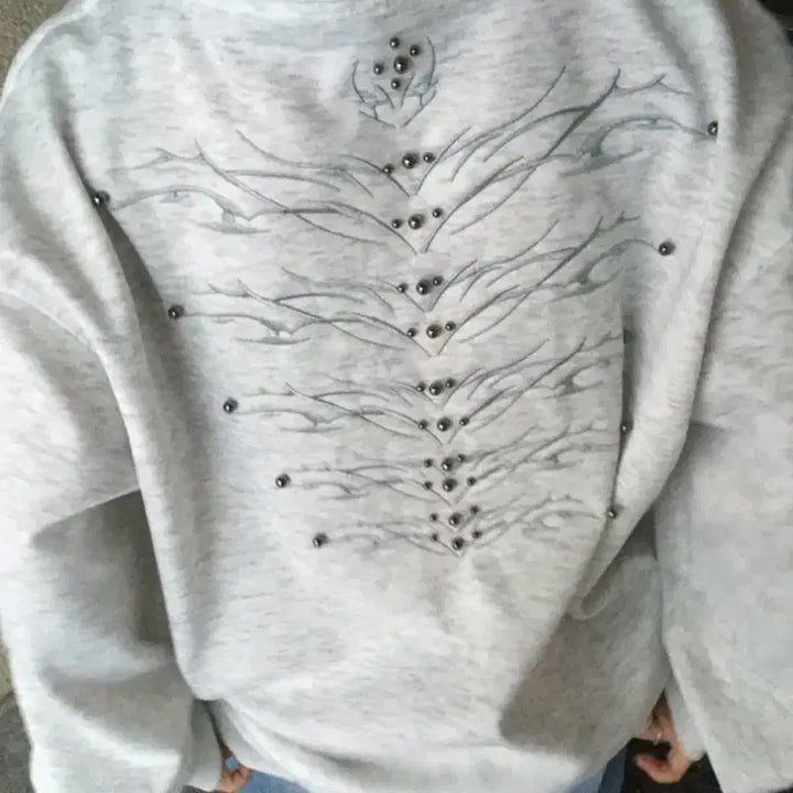 [BUNJANG] Header Pattern Hoodie / 헤더 무늬 후드티