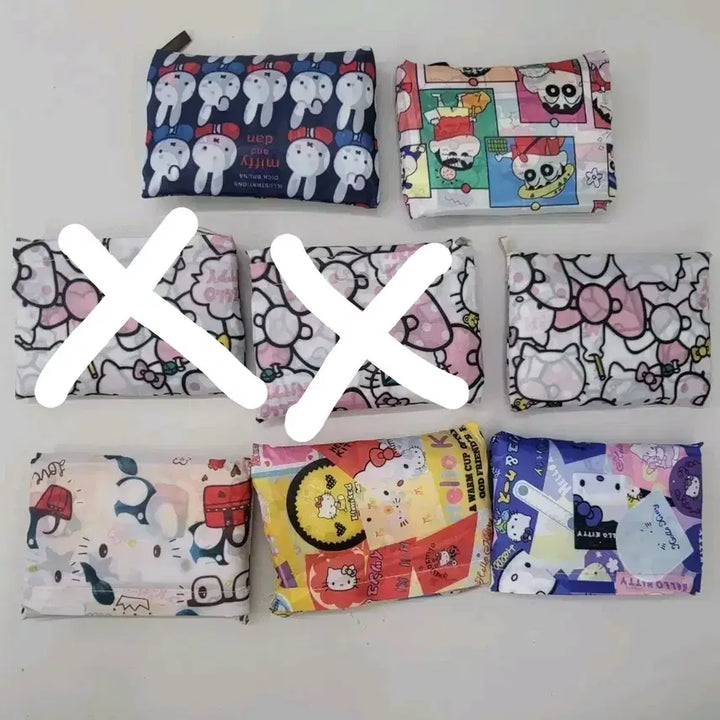 [SOLD OUT] 미피/헬로키티/짱구 캐릭터 접이식 장바구니 6개세트
