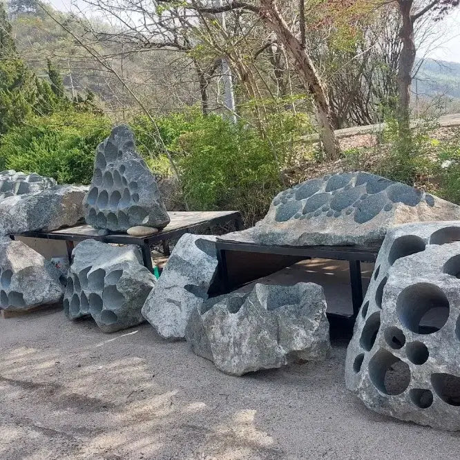 [BUNJANG] Garden Decoration Piercing Stone / 정원장식품 관통석 화단연출용