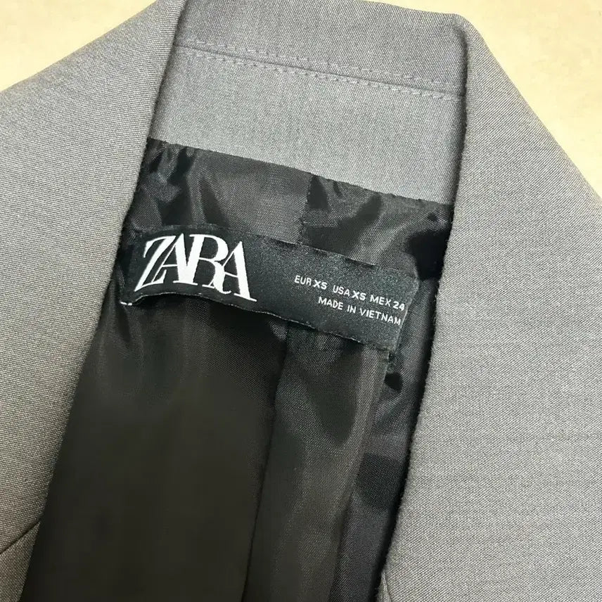 [BUNJANG] ZARA Grey Oversized Fit Jacket XS / ZARA 그레이 오버핏 자켓 XS