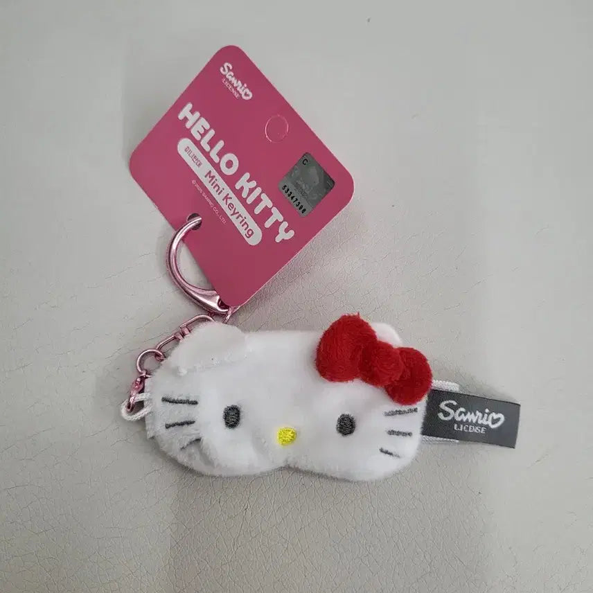 [BUNJANG] Sanrio Hello Kitty Mini Eye Mask Keychain / 산리오 헬로키티 미니 안대 키링