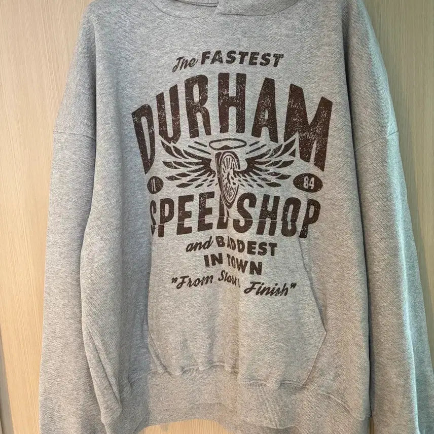[BUNJANG] Waffle Knit Hoodie Gray / 와플지 후드 그레이