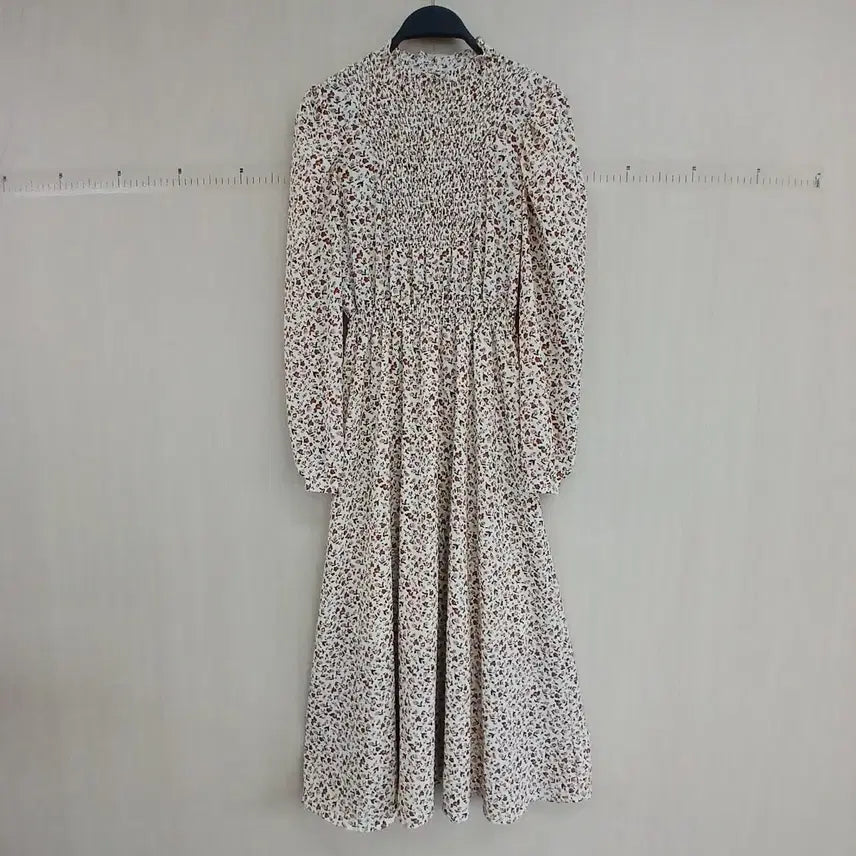 [BUNJANG] Floral Shirred Long Dress / 잔꽃무늬 셔링 롱 원피스
