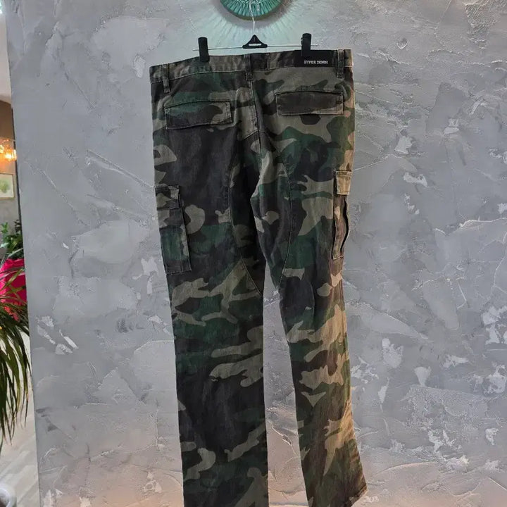[BUNJANG] Hyper Denim Camo Cargo Pants / 하이퍼데님 카모 카고 팬츠 34사이즈(36도맞음)