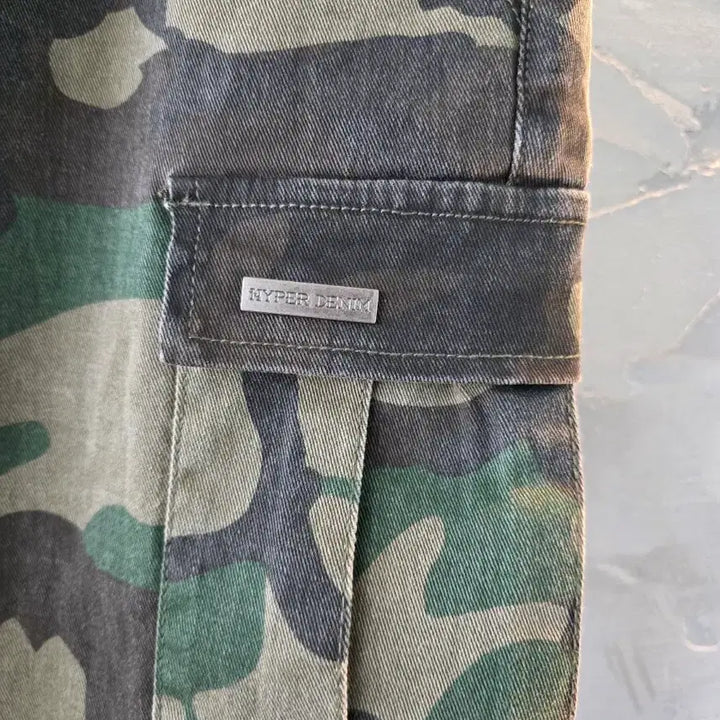 [BUNJANG] Hyper Denim Camo Cargo Pants / 하이퍼데님 카모 카고 팬츠 34사이즈(36도맞음)