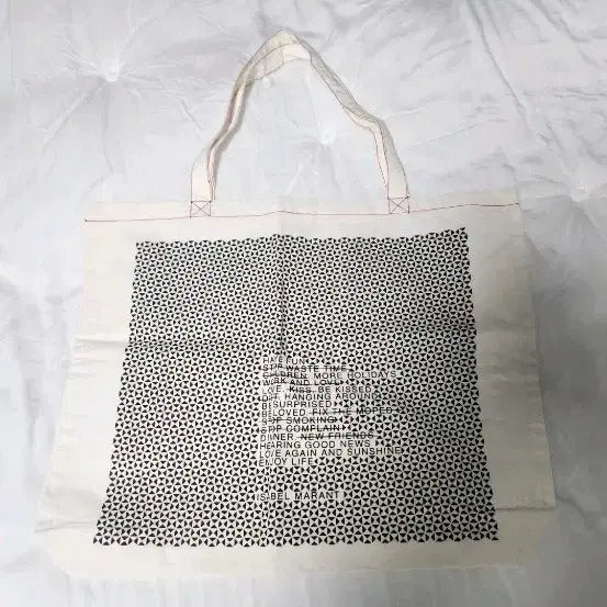 [SOLD OUT] 이자벨마랑 아이보리 패턴 신발주머니겸에코백