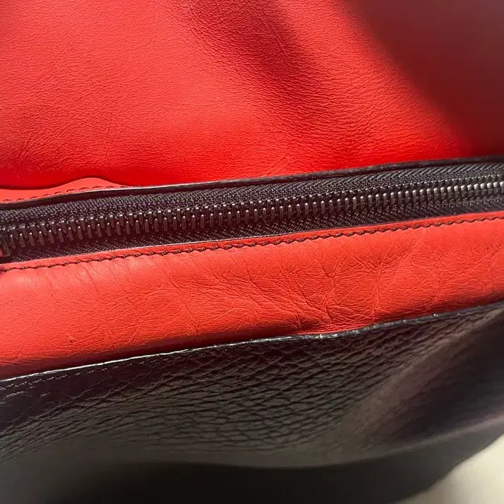 [BUNJANG] Bruno Magli Leather Backpack / (상태극상) 정품 브루노말리 블랙 가죽 배낭 백팩