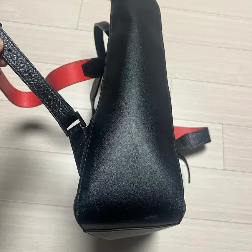 [BUNJANG] Bruno Magli Leather Backpack / (상태극상) 정품 브루노말리 블랙 가죽 배낭 백팩