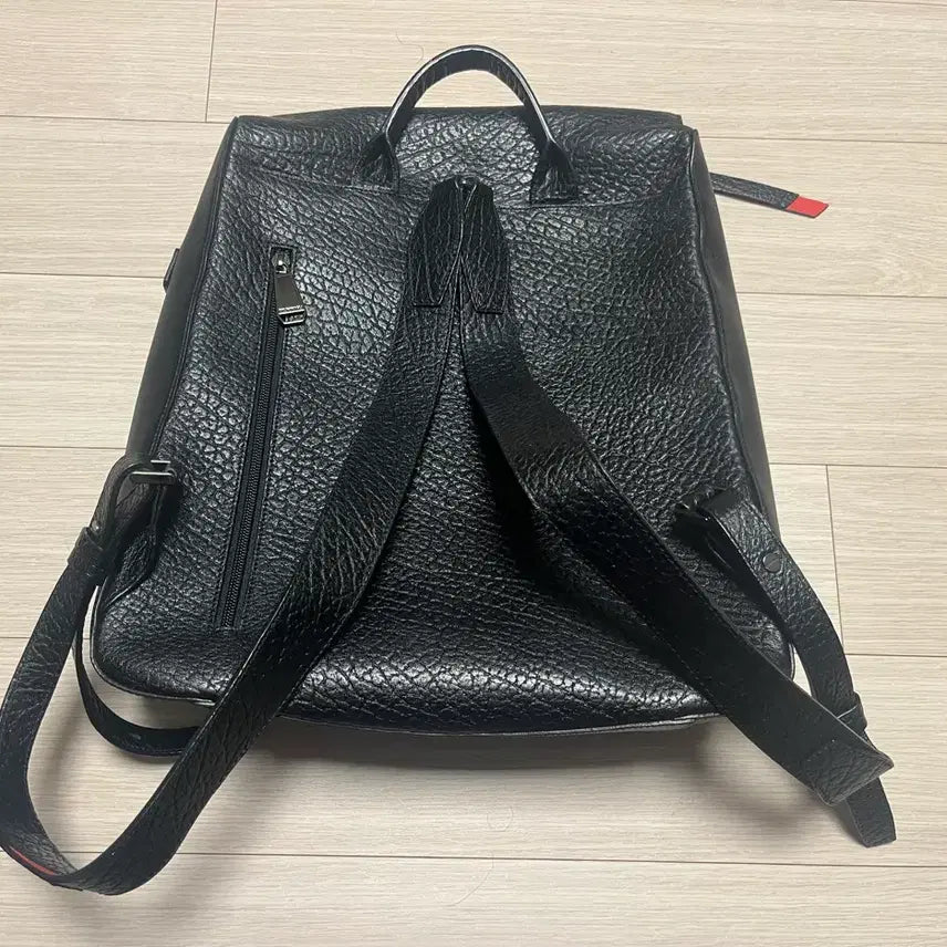 [BUNJANG] Bruno Magli Leather Backpack / (상태극상) 정품 브루노말리 블랙 가죽 배낭 백팩