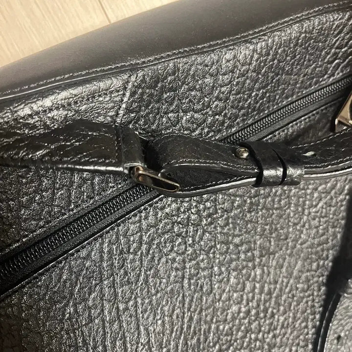 [BUNJANG] Bruno Magli Leather Backpack / (상태극상) 정품 브루노말리 블랙 가죽 배낭 백팩