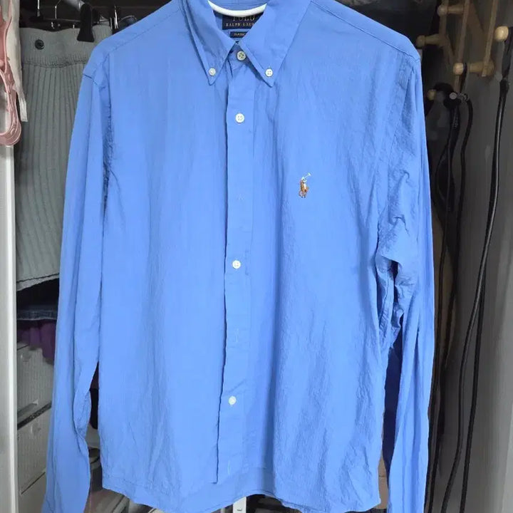[SOLD OUT] 폴로 랄프로렌 하늘색 긴팔 여름셔츠 부들부들