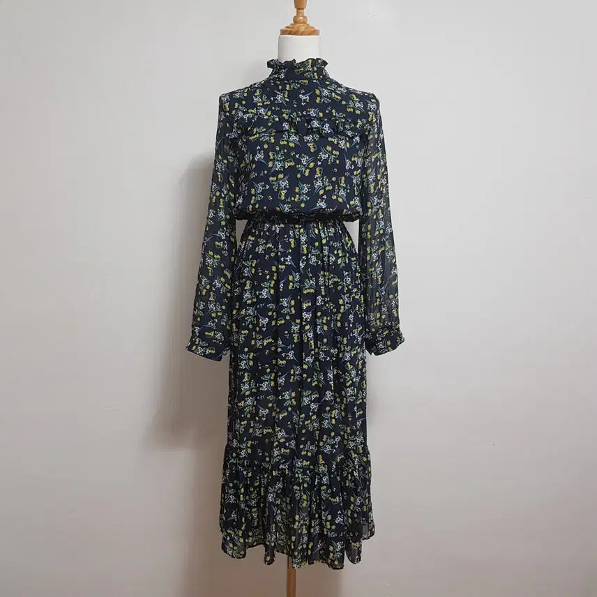 [BUNJANG] My Closet Navy Chiffon Dress / 4865/쉬폰원피스 여 free사이즈 네이비원피스/내옷방