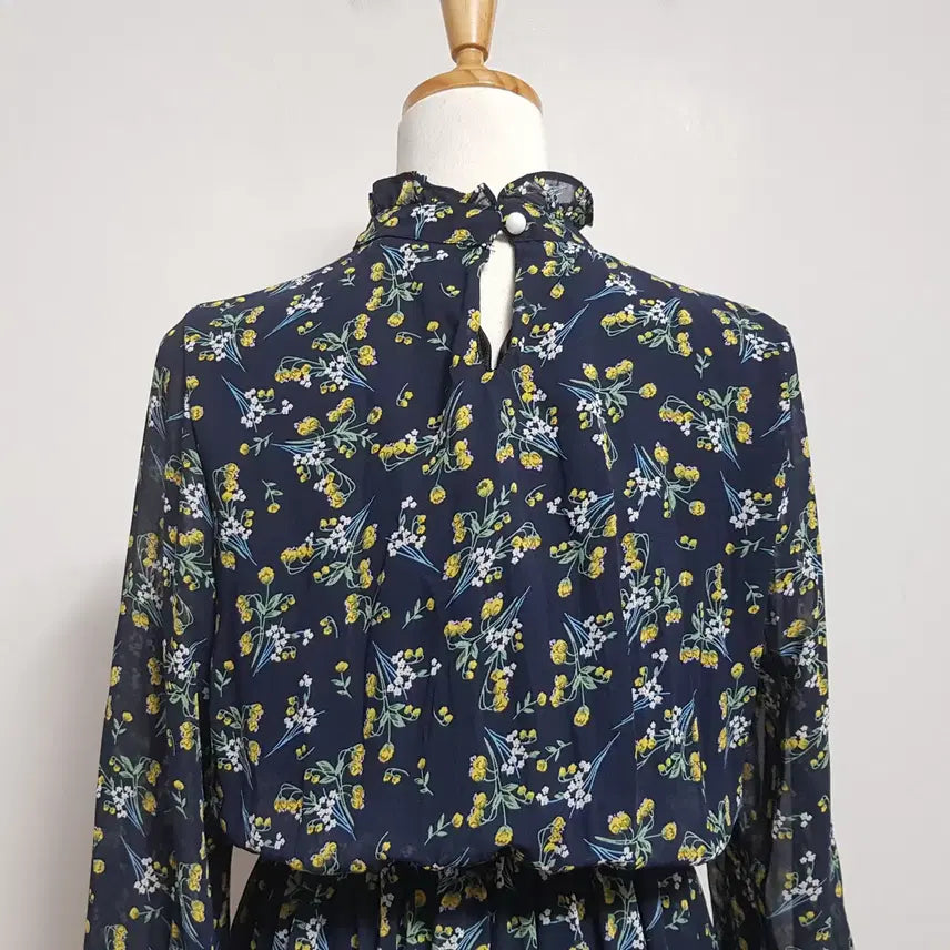 [BUNJANG] My Closet Navy Chiffon Dress / 4865/쉬폰원피스 여 free사이즈 네이비원피스/내옷방
