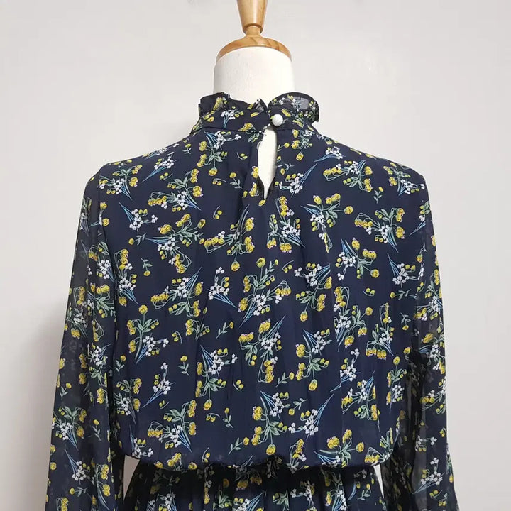 [BUNJANG] My Closet Navy Chiffon Dress / 4865/쉬폰원피스 여 free사이즈 네이비원피스/내옷방