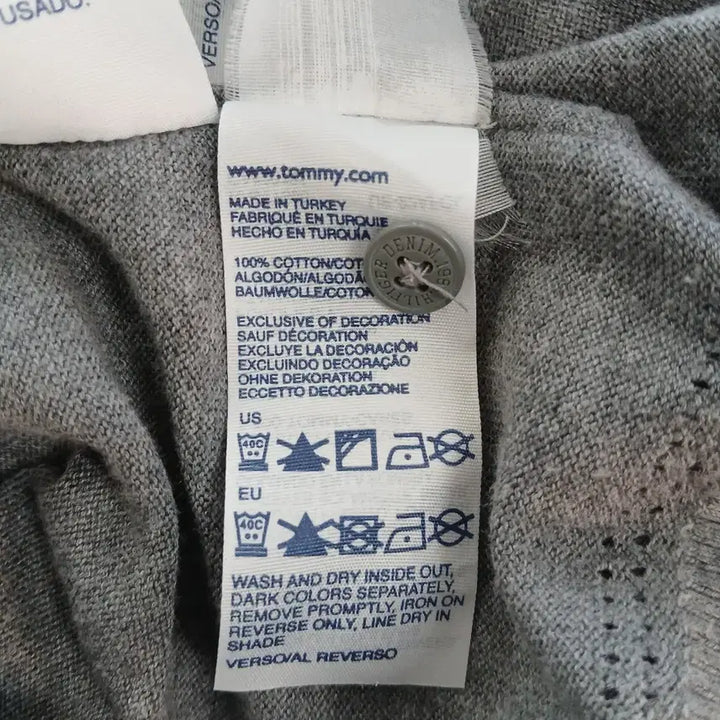 [BUNJANG] Tommy Hilfiger Denim Gray Cardigan / 타미힐피거 데님 그레이 가디건