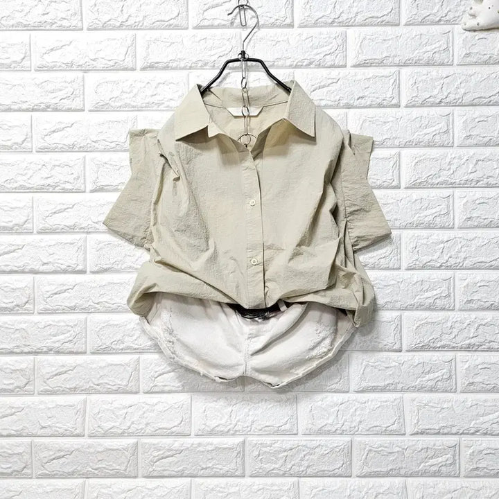 [BUNJANG] Beige Oversized Shirt / 베이지 박시 셔츠