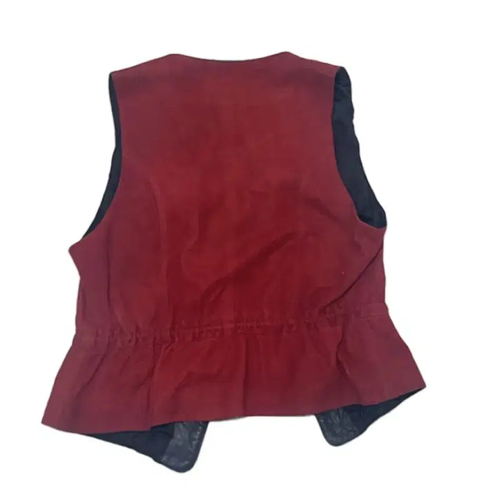 [BUNJANG] Vintage Red Suede Vest / 빈티지 스웨이드 조끼