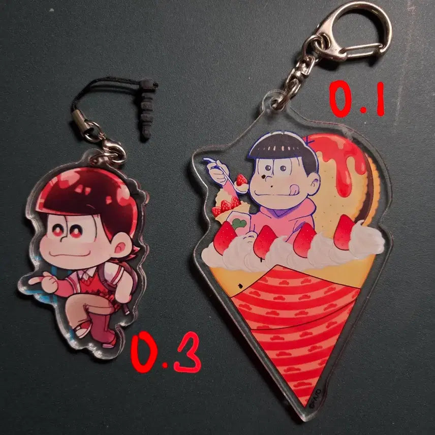 [BUNJANG] Osomatsu-san Acrylic Keychain Bundle Set / [일괄 우대] 오소마츠상 오소마츠 아크링 키링