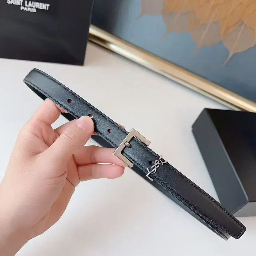 [BUNJANG] 생로랑 여성 벨트 2.0cm 폭 블랙 색상입니다 / 생로랑 여성 벨트 2.0cm 폭 블랙 색상입니다