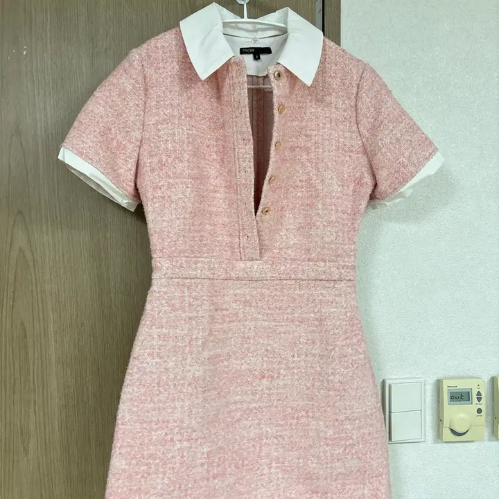 [BUNJANG] Maje Tweed Collar Dress / 마쥬 트위드 카라 원피스