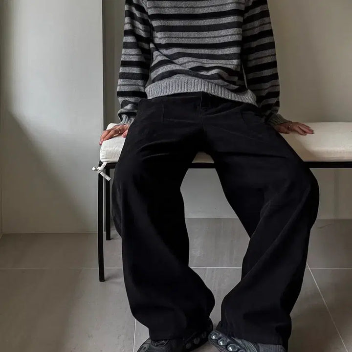 [BUNJANG] Sido Stripe Wool Knit Size 2 / 시도 스트라이프 울 니트 / 2사이즈