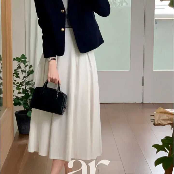 [SOLD OUT] (새상품) 아뜨랑스 리츠 플리츠 롱 스커트