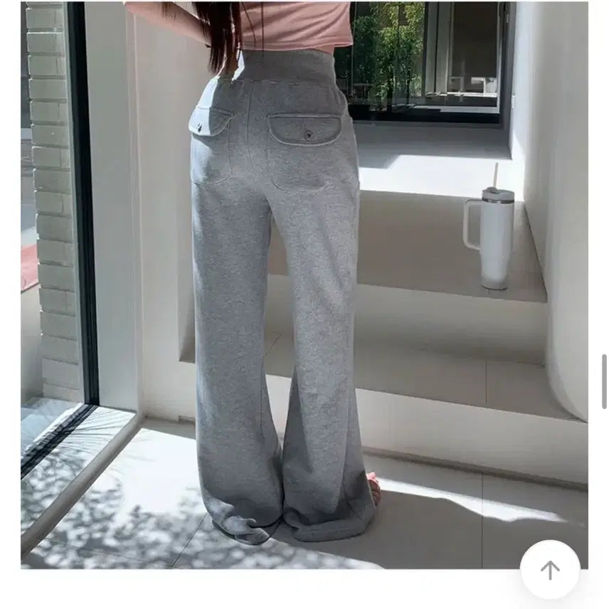 [BUNJANG] Semi Bootcut Pants - Gray &amp; Black / 세미부츠컷팬츠 그레이 블랙 (새상품)