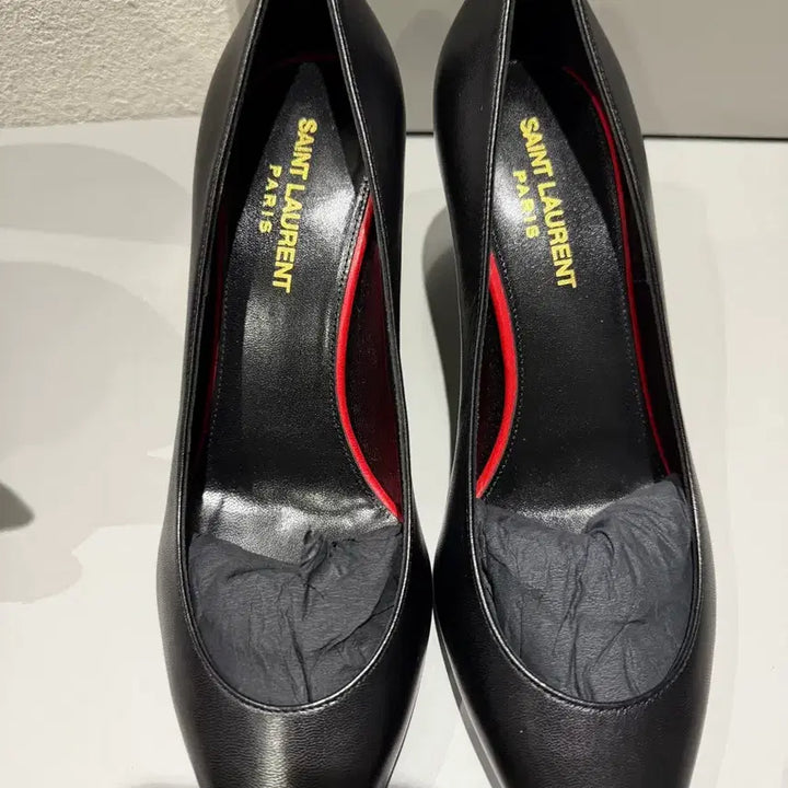 [BUNJANG] Saint Laurent Black Leather Pumps / 생로랑 블랙 레더 여성 펌프스힐