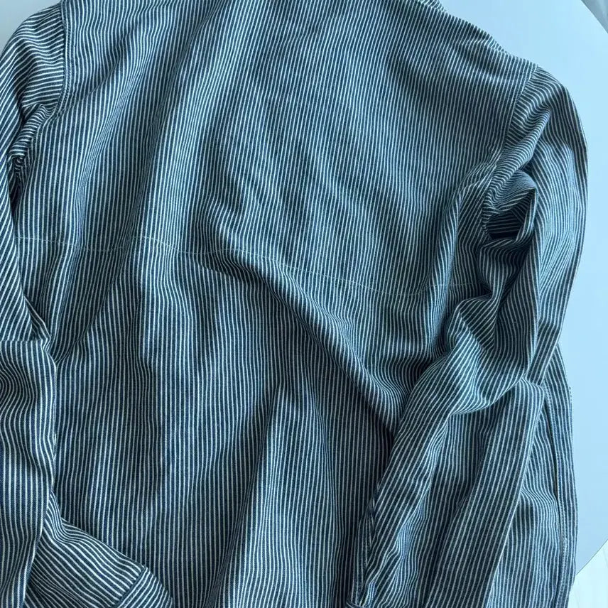 [BUNJANG] RRL Indigo Striped Twill Hooded Jacket / 더블알엘(RRL) 인디고 스트라이프 트윌 후드 자켓 M