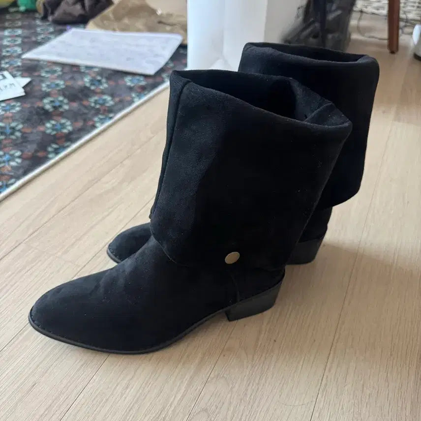 [SOLD OUT] 스웨이드 롱 미디 부츠